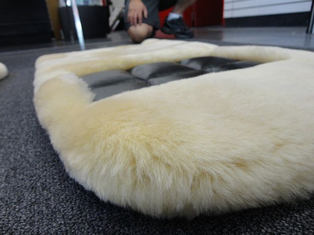 Sheepskin car online mats